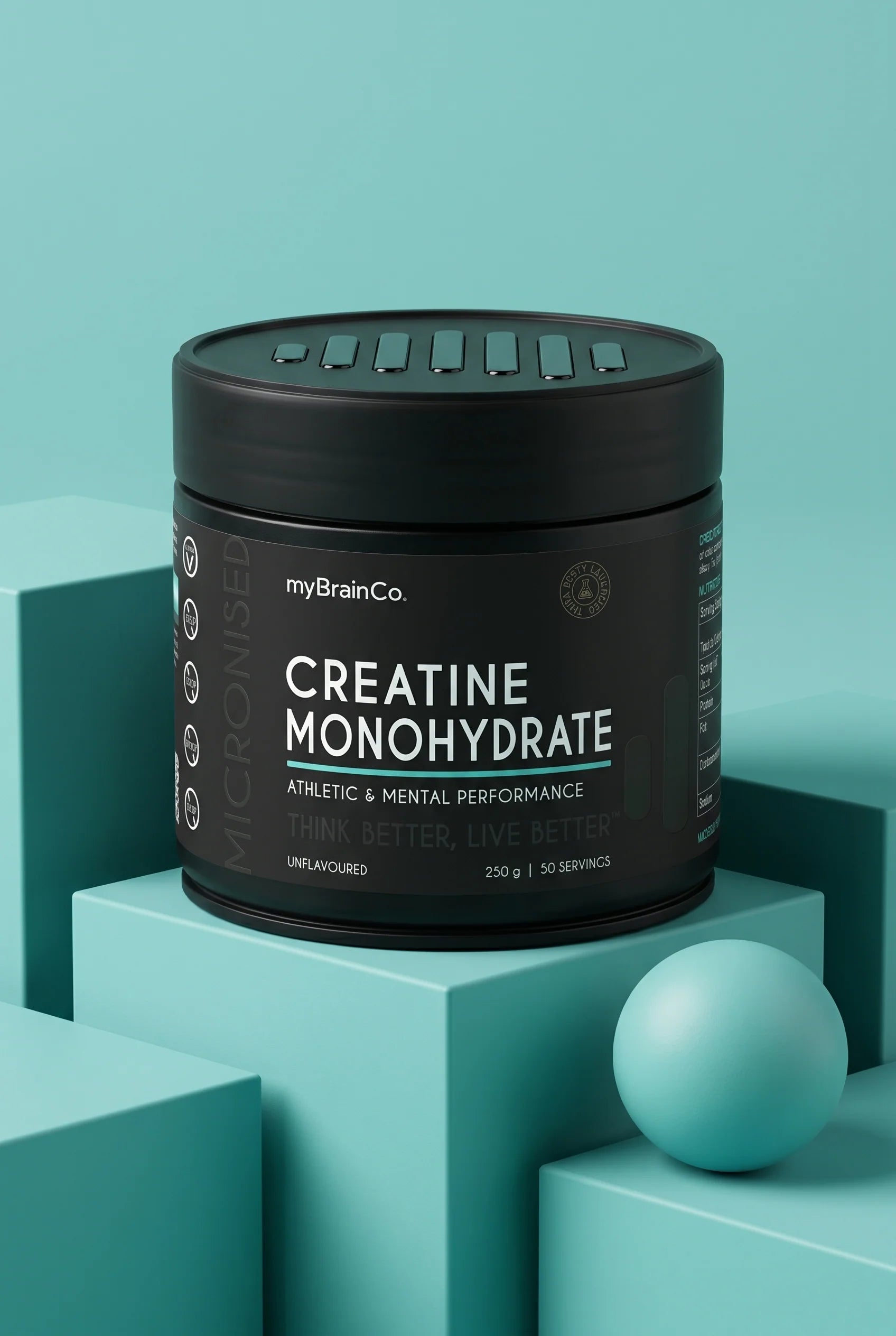Pure micronized creatine for athletic and mental performance
